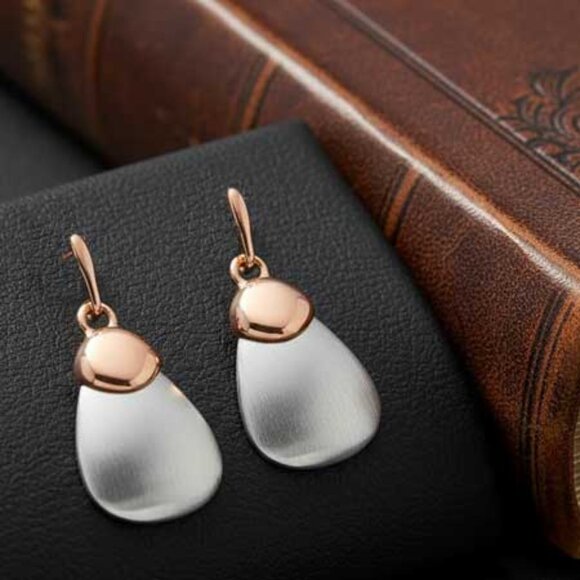 🖤 Gold Silver Earrings  - Picture 1 of 8